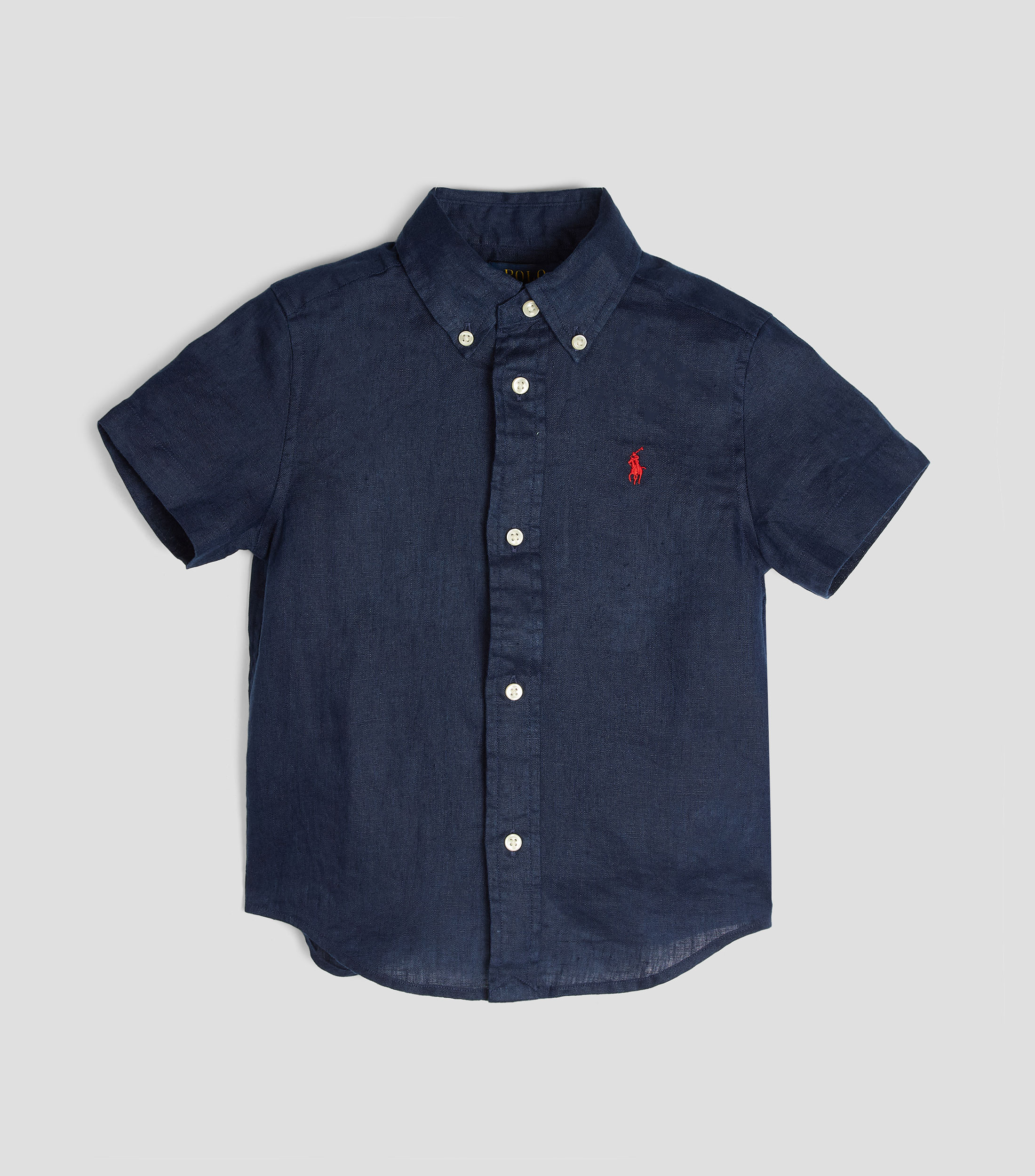 Camisa lisa manga corta Bebé
